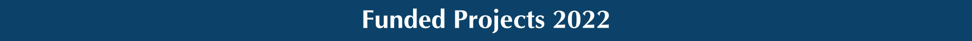 banner with text reading funded projects 2022